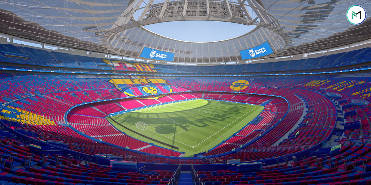 عکس از ورزشگاه نیوکمپ بارسلونا