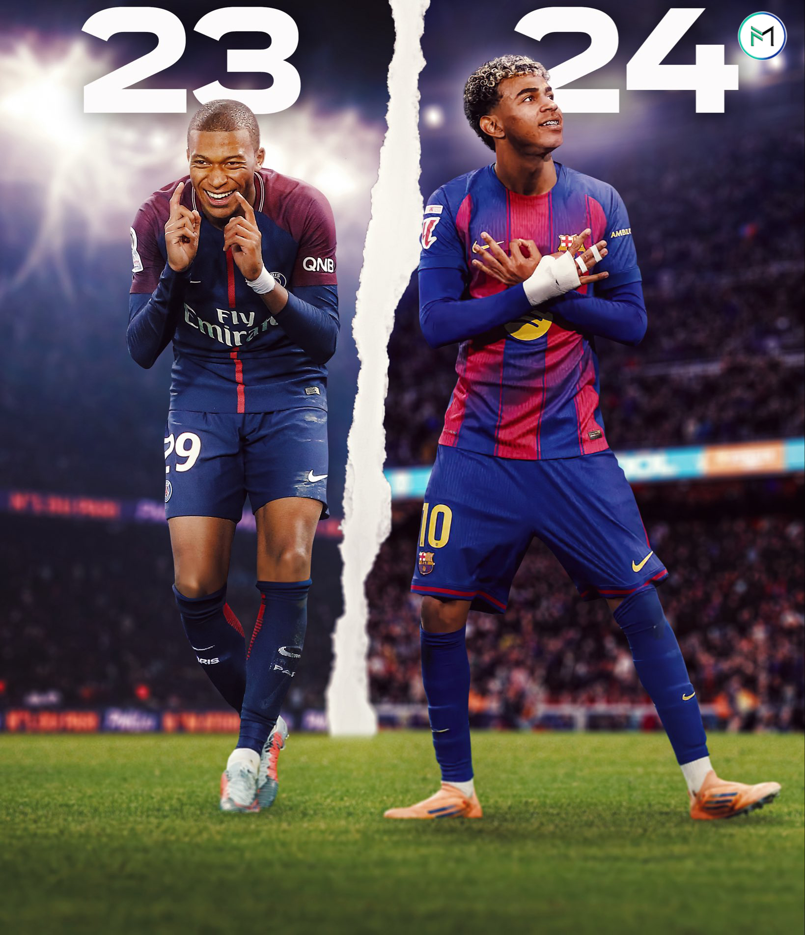 عکس از یامال و امباپه 